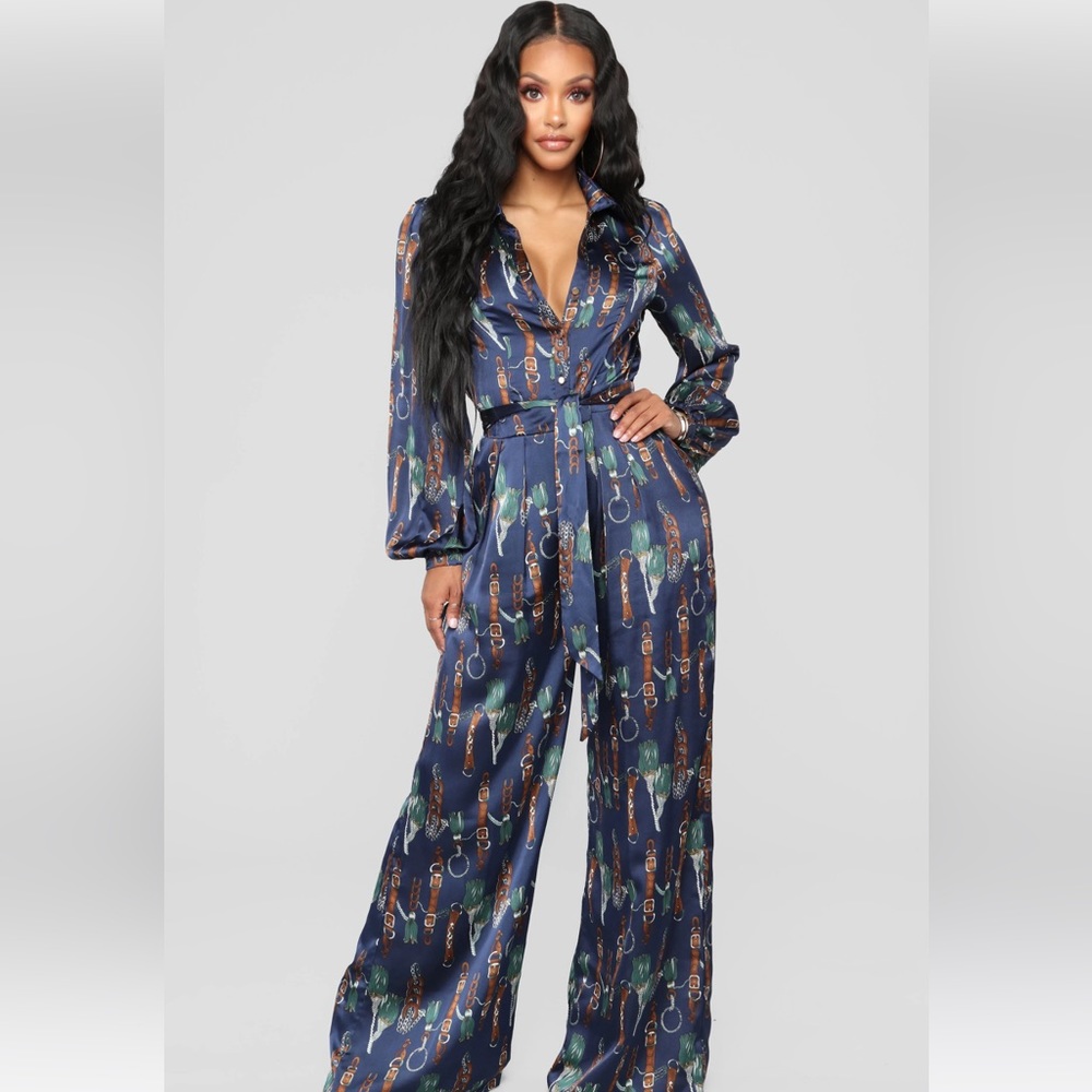 New Navy/multicolor jumpsuit